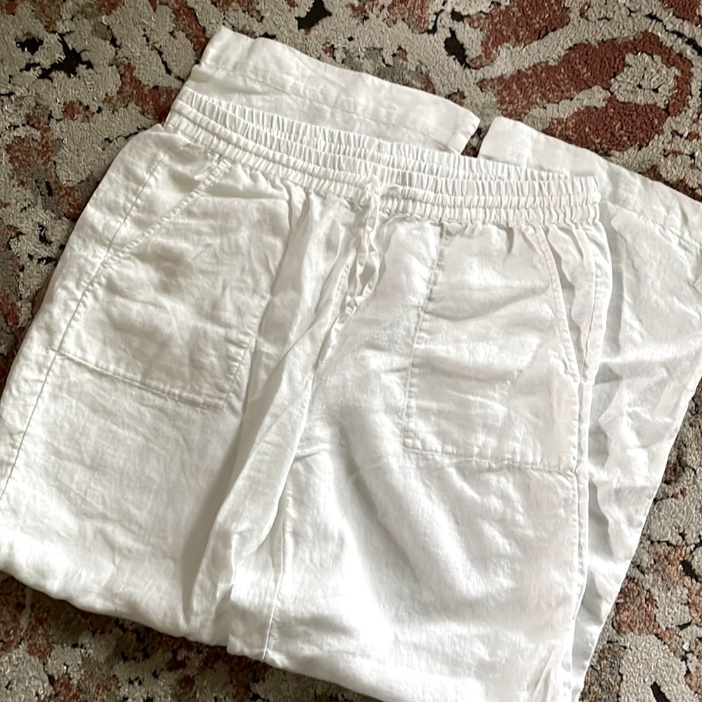 White linen pants NEVER WORN
